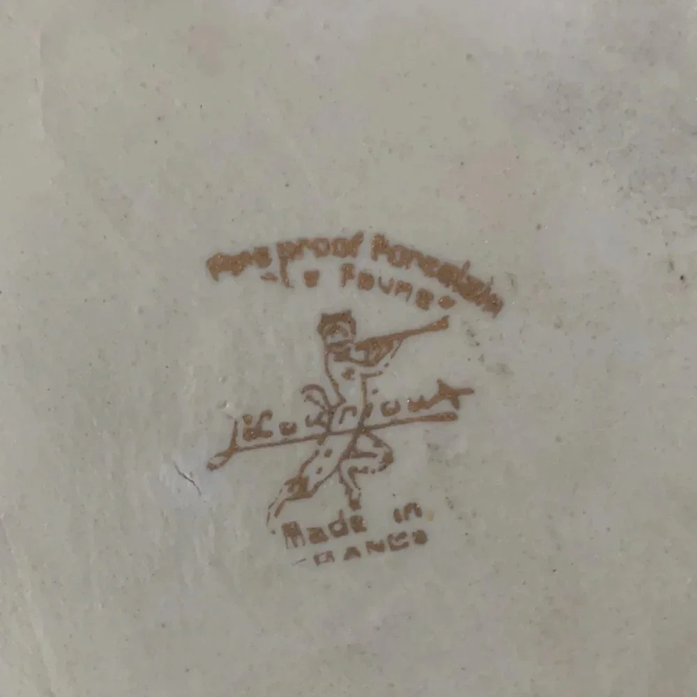 Le Faune fireproof porcelain baking/ serving dish made in France.